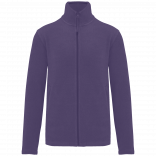 Veste micropolaire zippée homme K911 - Purple personnalisable - Vue de face