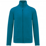 Veste micropolaire zippée homme K911 - Tropical Blue personnalisable - Vue de face