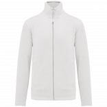 Veste micropolaire zippée homme K911 - White personnalisable - Vue de face