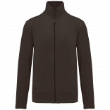 Veste micropolaire zippée homme K911 - Chocolate personnalisable - Vue de face