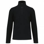 Enzo > Micropolaire col zippé homme K912 - Black personnalisable - Vue de face