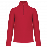 Enzo > Micropolaire col zippé homme K912 - Red personnalisable - Vue de face