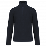 Enzo > Micropolaire col zippé homme K912 - Navy personnalisable - Vue de face