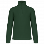 Enzo > Micropolaire col zippé homme K912 - Forest Green personnalisable - Vue de face