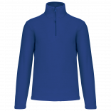 Enzo > Micropolaire col zippé homme K912 - Royal Blue personnalisable - Vue de face