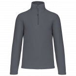 Enzo > Micropolaire col zippé homme K912 - Convoy Grey personnalisable - Vue de face