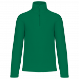 Enzo > Micropolaire col zippé homme K912 - Kelly Green personnalisable - Vue de face