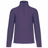 Enzo > Micropolaire col zippé homme K912 - Purple personnalisable - Vue de face