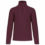 Enzo > Micropolaire col zippé homme K912 - Wine personnalisable - Vue de face