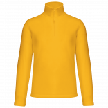 Enzo > Micropolaire col zippé homme K912 - Yellow personnalisable - Vue de face