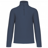 Enzo > Micropolaire col zippé homme K912 - Deep Blue personnalisable - Vue de face