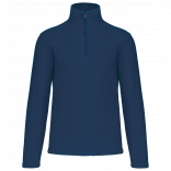 Enzo > Micropolaire col zippé homme K912 - True Indigo personnalisable - Vue de face