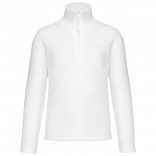 Enzo > Micropolaire col zippé homme K912 - White personnalisable - Vue de face