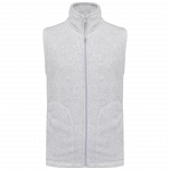 Bodywarmer micropolaire homme K913 - Ash Heather personnalisable - Vue de face