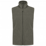 Bodywarmer micropolaire homme K913 - Green Marble Heather personnalisable - Vue de face