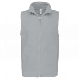 Bodywarmer micropolaire homme K913 - Snow Grey personnalisable - Vue de face
