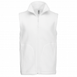 Bodywarmer micropolaire homme K913 - White personnalisable - Vue de face