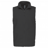 Bodywarmer micropolaire homme K913 - Dark Grey personnalisable - Vue de face