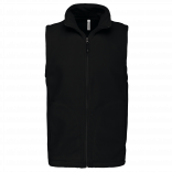 Bodywarmer micropolaire homme K913 - Black personnalisable - Vue de face