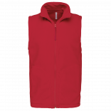 Bodywarmer micropolaire homme K913 - Red personnalisable - Vue de face