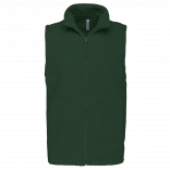 Bodywarmer micropolaire homme K913 - Forest Green personnalisable - Vue de face