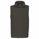 Bodywarmer micropolaire homme K913 - Green Olive personnalisable - Vue de face
