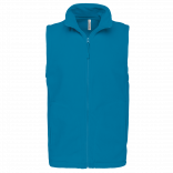 Bodywarmer micropolaire homme K913 - Tropical Blue personnalisable - Vue de face