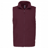 Bodywarmer micropolaire homme K913 - Wine personnalisable - Vue de face
