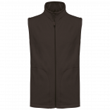 Bodywarmer micropolaire homme K913 - Chocolate personnalisable - Vue de face