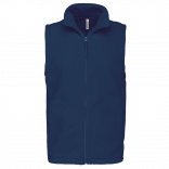 Bodywarmer micropolaire homme K913 - True Indigo personnalisable - Vue de face
