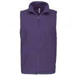 Bodywarmer micropolaire homme K913 - Purple personnalisable - Vue de face
