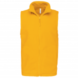 Bodywarmer micropolaire homme K913 - Yellow personnalisable - Vue de face