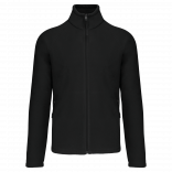 Veste micropolaire zippée manches raglan homme K917 - Black personnalisable - Vue de face