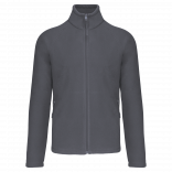 Veste micropolaire zippée manches raglan homme K917 - Convoy Grey personnalisable - Vue de face