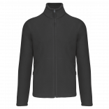 Veste micropolaire zippée manches raglan homme K917 - Dark Grey personnalisable - Vue de face