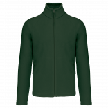 Veste micropolaire zippée manches raglan homme K917 - Forest Green personnalisable - Vue de face