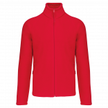 Veste micropolaire zippée manches raglan homme K917 - Red personnalisable - Vue de face