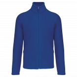 Veste micropolaire zippée manches raglan homme K917 - Royal Blue personnalisable - Vue de face