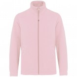 Veste micropolaire zippée enfant K920 - Pale Pink personnalisable - Vue de face