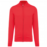 Cardigan zippé homme K961 - Red personnalisable - Vue de face