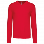 Pull col V homme K965 - Red personnalisable - Vue de face