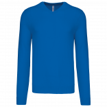 Pull col V homme K965 - Light Royal Blue personnalisable - Vue de face