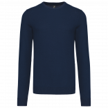 Pull col rond K967 - Navy personnalisable - Vue de face