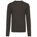 Pull col rond K967 - Dark Grey personnalisable - Vue de face