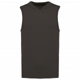 Pull col V sans manches K969 - Dark Grey personnalisable - Vue de face