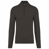 Pull 1/4 zip homme K970 - Dark Grey personnalisable - Vue de face
