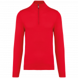 Pull 1/4 zip homme K970 - Red personnalisable - Vue de face