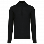 Pull 1/4 zip homme K970 - Black personnalisable - Vue de face
