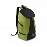 Sac à dos sport KI0102 - Burnt Lime / Black personnalisable - Vue de face