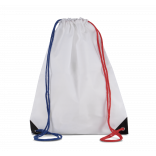 Sac à dos avec cordelettes KI0104 - Reflex blue/White/French red personnalisable - Vue de face